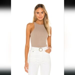 Lovers and Friends Reading Bodysuit Taupe Women’s Size S
